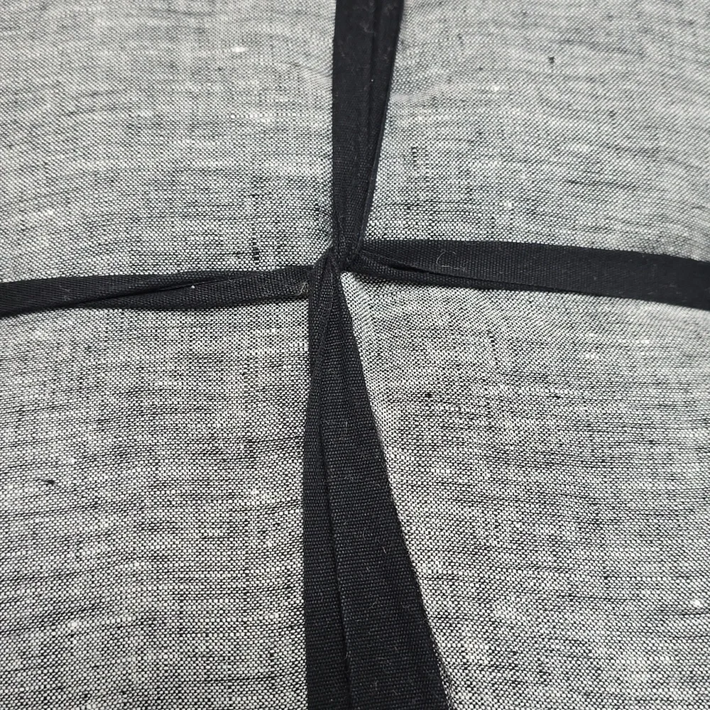 ❤️BUY 2 GET 1 FREE West Elf European Flax Linen Duvet Cover Color,Slate Melange